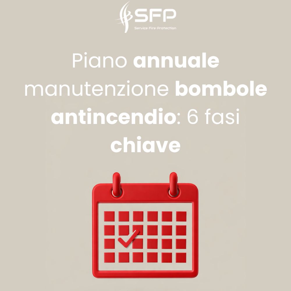 Piano annuale manutenzione bombole antincendio: 6 fasi chiave