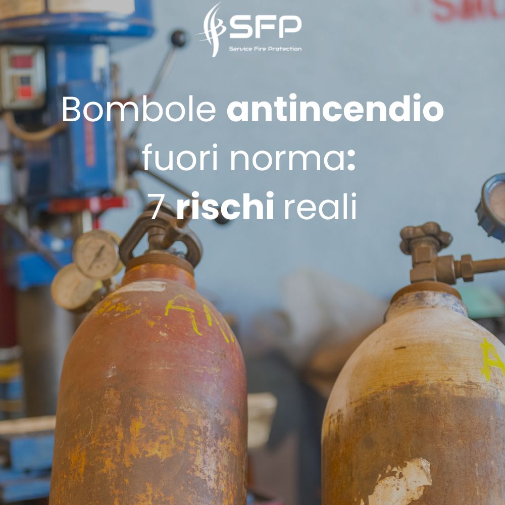 Bombole antincendio fuori norma: 7 rischi reali