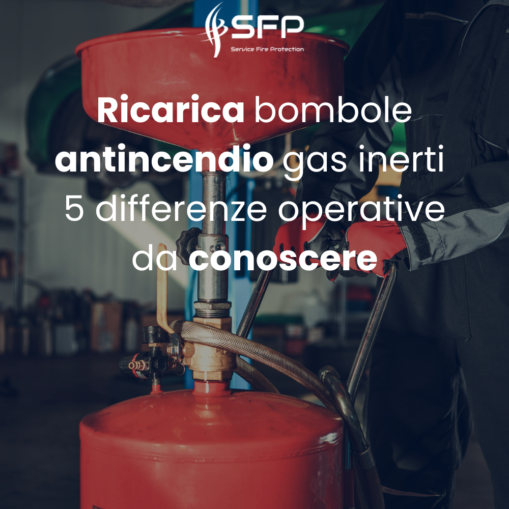 Ricarica bombole antincendio gas inerti: 5 differenze